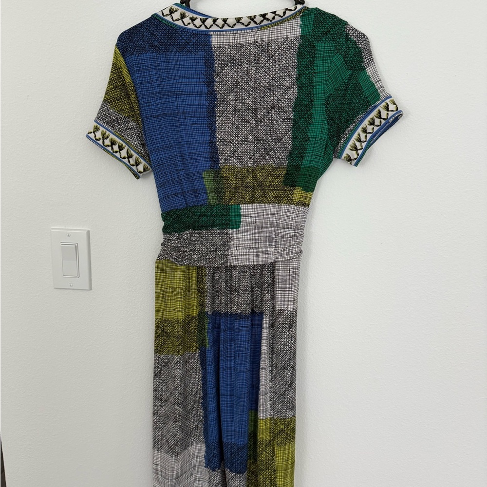 Bcbgmaxazria Multicolor Patchwork Midi Dress - image 5